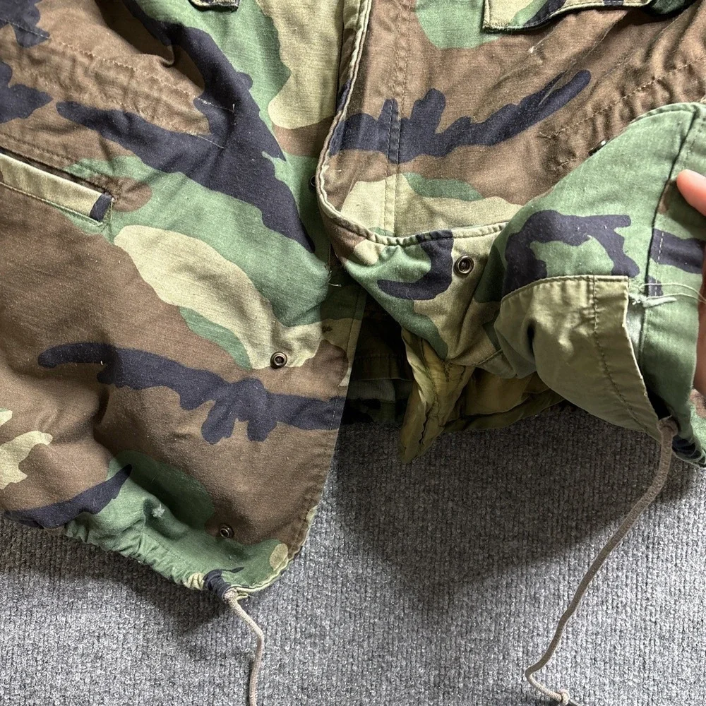 US Army Cold Weather Field Woodland Camouflage Jacket & Liner John Ownbey Medium